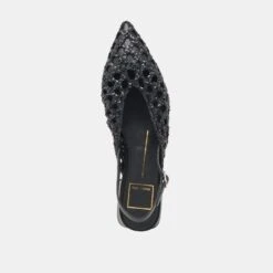 CYNDI FLATS BLACK WOVEN(Cyndi Flats Black Woven) -Dolce Vita Shop DOLCEVITA FLATS CYNDI BLACKWOVEN 08