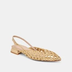 CYNDI FLATS GOLD WOVEN(Cyndi Flats Gold Woven) 14 CYNDI FLATS GOLD WOVEN(Cyndi Flats Gold Woven) -Dolce Vita Shop DOLCEVITA FLATS CYNDI GOLDWOVEN 01