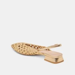 CYNDI FLATS GOLD WOVEN(Cyndi Flats Gold Woven) 19 CYNDI FLATS GOLD WOVEN(Cyndi Flats Gold Woven) -Dolce Vita Shop DOLCEVITA FLATS CYNDI GOLDWOVEN 09
