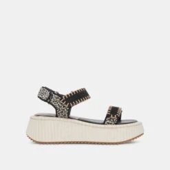 Dolce Vita DEBRA SANDALS BLACK WHITE NUBUCK(Debra Sandals Black White Nubuck)