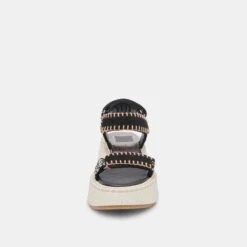 Dolce Vita DEBRA SANDALS BLACK WHITE NUBUCK(Debra Sandals Black White Nubuck) -Dolce Vita Shop DOLCEVITA FLATS DEBRA BLACK WHITENUBUCK 04
