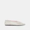 EDDA BALLET FLATS BONE WOVEN LEATHER(Edda Ballet Flats Bone Woven Leather)