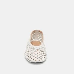 EDDA BALLET FLATS BONE WOVEN LEATHER(Edda Ballet Flats Bone Woven Leather) -Dolce Vita Shop DOLCEVITA FLATS EDDA BONEWOVENLEATHER 04