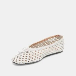 EDDA BALLET FLATS BONE WOVEN LEATHER(Edda Ballet Flats Bone Woven Leather) -Dolce Vita Shop DOLCEVITA FLATS EDDA BONEWOVENLEATHER 09
