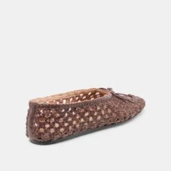 EDDA BALLET FLATS BROWN WOVEN LEATHER(Edda Ballet Flats Brown Woven Leather) -Dolce Vita Shop DOLCEVITA FLATS EDDA BROWNWOVENLEATHER 03