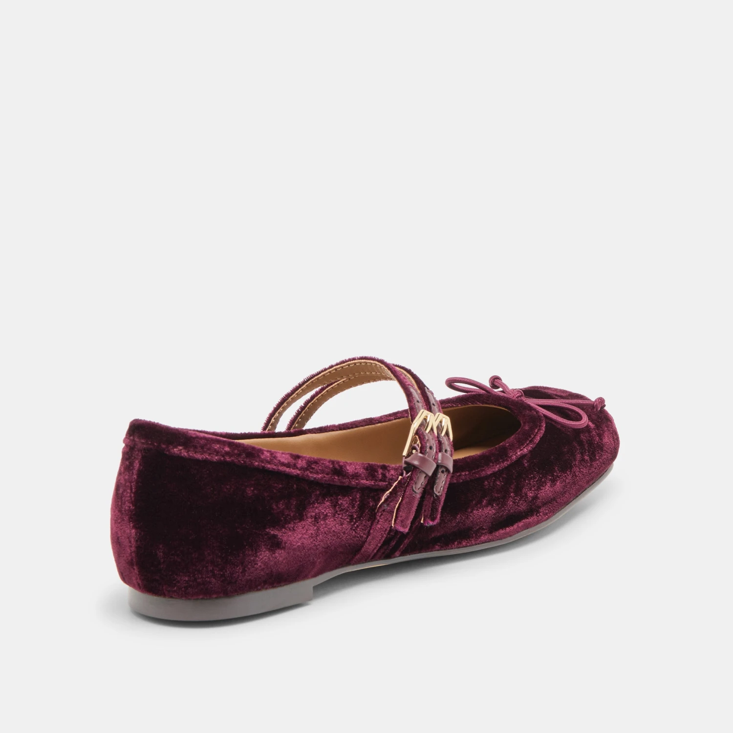 GIBSEN BALLET FLATS BURGUNDY VELVET(Gibsen Ballet Flats Burgundy Velvet) 3 GIBSEN BALLET FLATS BURGUNDY VELVET(Gibsen Ballet Flats Burgundy Velvet) - Image 3