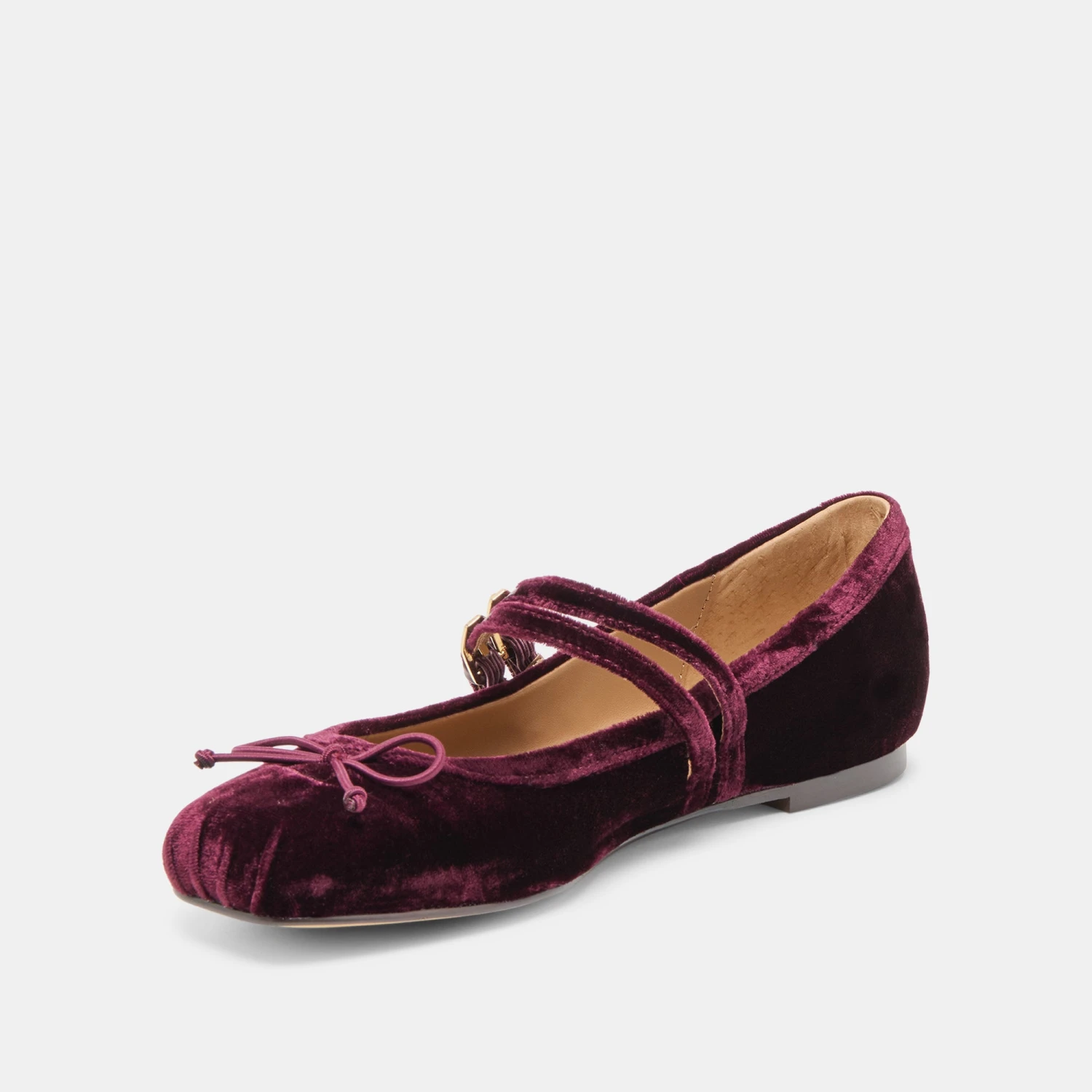GIBSEN BALLET FLATS BURGUNDY VELVET(Gibsen Ballet Flats Burgundy Velvet) 4 GIBSEN BALLET FLATS BURGUNDY VELVET(Gibsen Ballet Flats Burgundy Velvet) - Image 4