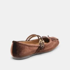 GIBSEN BALLET FLATS CHOCOLATE VELVET(Gibsen Ballet Flats Chocolate Velvet) -Dolce Vita Shop DOLCEVITA FLATS GIBSEN CHOCOLATEVELVET 03