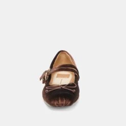 GIBSEN BALLET FLATS CHOCOLATE VELVET(Gibsen Ballet Flats Chocolate Velvet) -Dolce Vita Shop DOLCEVITA FLATS GIBSEN CHOCOLATEVELVET 04