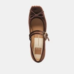 GIBSEN BALLET FLATS CHOCOLATE VELVET(Gibsen Ballet Flats Chocolate Velvet) -Dolce Vita Shop DOLCEVITA FLATS GIBSEN CHOCOLATEVELVET 06