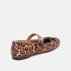 GIBSEN BALLET FLATS DK LEOPARD SATIN(Gibsen Ballet Flats Dk Leopard Satin) -Dolce Vita Shop DOLCEVITA FLATS GIBSEN DKLEOPARDSATIN 03
