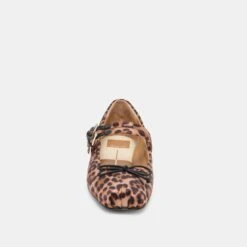 GIBSEN BALLET FLATS DK LEOPARD SATIN(Gibsen Ballet Flats Dk Leopard Satin) -Dolce Vita Shop DOLCEVITA FLATS GIBSEN DKLEOPARDSATIN 04
