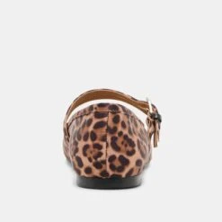 GIBSEN BALLET FLATS DK LEOPARD SATIN(Gibsen Ballet Flats Dk Leopard Satin) -Dolce Vita Shop DOLCEVITA FLATS GIBSEN DKLEOPARDSATIN 05