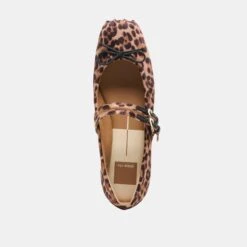 GIBSEN BALLET FLATS DK LEOPARD SATIN(Gibsen Ballet Flats Dk Leopard Satin) -Dolce Vita Shop DOLCEVITA FLATS GIBSEN DKLEOPARDSATIN 06