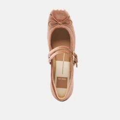 GIBSEN BALLET FLATS DK ROSE VELVET(Gibsen Ballet Flats Dk Rose Velvet) -Dolce Vita Shop DOLCEVITA FLATS GIBSEN DKROSEVELVET 06