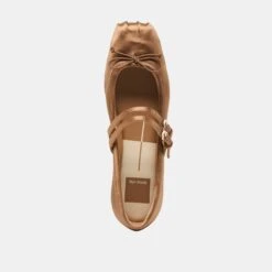 GIBSEN BALLET FLATS MID BROWN SATIN(Gibsen Ballet Flats Mid Brown Satin) 26 GIBSEN BALLET FLATS MID BROWN SATIN(Gibsen Ballet Flats Mid Brown Satin) -Dolce Vita Shop DOLCEVITA FLATS GIBSEN MIDBROWNSATIN 06