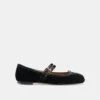 GIBSEN BALLET FLATS NERO VELVET(Gibsen Ballet Flats Nero Velvet)