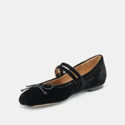 GIBSEN BALLET FLATS NERO VELVET(Gibsen Ballet Flats Nero Velvet) -Dolce Vita Shop DOLCEVITA FLATS GIBSEN NEROVELVET 09