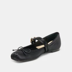 GIBSEN BALLET FLATS ONYX SATIN(Gibsen Ballet Flats Onyx Satin) -Dolce Vita Shop DOLCEVITA FLATS GIBSEN ONYXSATIN 09