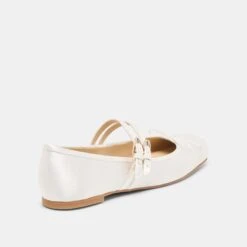 GIBSEN BALLET FLATS TRUE WHITE SATIN(Gibsen Ballet Flats True White Satin) -Dolce Vita Shop DOLCEVITA FLATS GIBSEN WHITESATIN 03