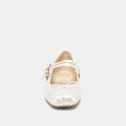 GIBSEN BALLET FLATS TRUE WHITE SATIN(Gibsen Ballet Flats True White Satin) -Dolce Vita Shop DOLCEVITA FLATS GIBSEN WHITESATIN 04