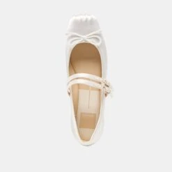 GIBSEN BALLET FLATS TRUE WHITE SATIN(Gibsen Ballet Flats True White Satin) -Dolce Vita Shop DOLCEVITA FLATS GIBSEN WHITESATIN 06
