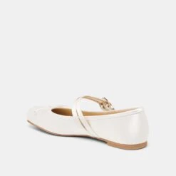 GIBSEN BALLET FLATS TRUE WHITE SATIN(Gibsen Ballet Flats True White Satin) -Dolce Vita Shop DOLCEVITA FLATS GIBSEN WHITESATIN 08