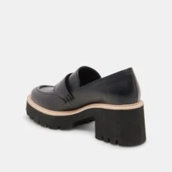 HALONA LOAFERS ONYX LEATHER - Re:vita(Halona Loafers Onyx Leather Resale) -Dolce Vita Shop DOLCEVITA FLATS HALONA ONYXSUEDE 09