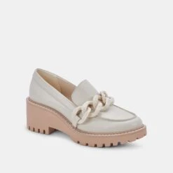 HARIS LOAFERS IVORY LEATHER - Re:vita(Haris Loafers Ivory Leather Resale) -Dolce Vita Shop DOLCEVITA FLATS HARIS IVORYLATHER 01