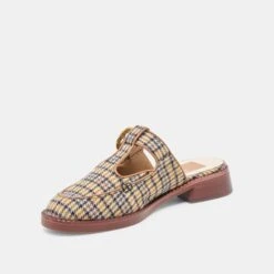 HARLAH FLATS YELLOW PLAID TWEED(Harlah Flats Yellow Plaid Tweed) 12 HARLAH FLATS YELLOW PLAID TWEED(Harlah Flats Yellow Plaid Tweed) -Dolce Vita Shop DOLCEVITA FLATS HARLAH YELLOWPLAIDTWEED 09
