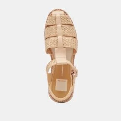 HOLIS SANDALS LT NATURAL RAFFIA(Holis Sandals Lt Natural Raffia) -Dolce Vita Shop DOLCEVITA FLATS HILAH LTNATURALRAFFIA 06