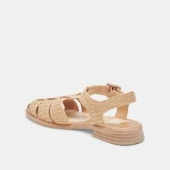 HOLIS SANDALS LT NATURAL RAFFIA(Holis Sandals Lt Natural Raffia) -Dolce Vita Shop DOLCEVITA FLATS HILAH LTNATURALRAFFIA 08