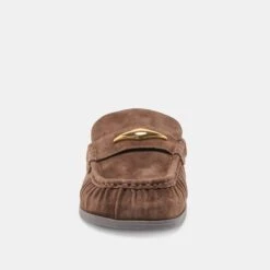 JODERO FLATS DK BROWN SUEDE(Jodero Flats Dk Brown Suede) -Dolce Vita Shop DOLCEVITA FLATS JODERO DK BROWN SUEDE 04