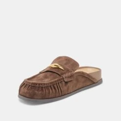 JODERO FLATS DK BROWN SUEDE(Jodero Flats Dk Brown Suede) -Dolce Vita Shop DOLCEVITA FLATS JODERO DK BROWN SUEDE 09
