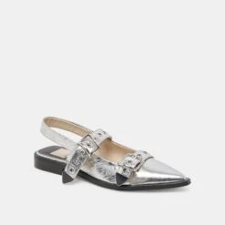 LABELL FLATS SILVER DISTRESSED LEATHER - Re:vita(Labell Flats Silver Distressed Leather Ntu2fox36 Resale) -Dolce Vita Shop DOLCEVITA FLATS LABELL SILVERDISTRESSEDLEATHER 01 59ebf087 a791 43a4 9e3d 3635e3e55009