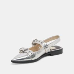 LABELL FLATS SILVER DISTRESSED LEATHER - Re:vita(Labell Flats Silver Distressed Leather Ntu2fox36 Resale) -Dolce Vita Shop DOLCEVITA FLATS LABELL SILVERDISTRESSEDLEATHER 09 00dddb01 77d7 4d3c bb68 44ce265b671c