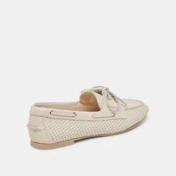 LAKIN LOAFERS IVORY PERFORATED LEATHER(Lakin Loafers Ivory Perforated Leather) -Dolce Vita Shop DOLCEVITA FLATS LAKIN IVORYPERFORATEDLEATHER 03