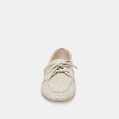 LAKIN LOAFERS IVORY PERFORATED LEATHER(Lakin Loafers Ivory Perforated Leather) -Dolce Vita Shop DOLCEVITA FLATS LAKIN IVORYPERFORATEDLEATHER 04