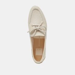 LAKIN LOAFERS IVORY PERFORATED LEATHER(Lakin Loafers Ivory Perforated Leather) -Dolce Vita Shop DOLCEVITA FLATS LAKIN IVORYPERFORATEDLEATHER 06