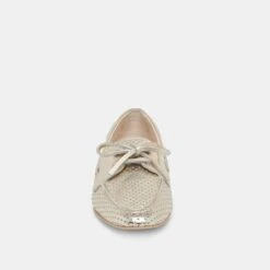 LAKIN LOAFERS PLATINUM PERFORATED LEATHER(Lakin Loafers Platinum Perforated Leather) -Dolce Vita Shop DOLCEVITA FLATS LAKIN PLATINUMPERFORATEDLEATHER 04