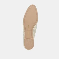 LAKIN LOAFERS PLATINUM PERFORATED LEATHER(Lakin Loafers Platinum Perforated Leather) -Dolce Vita Shop DOLCEVITA FLATS LAKIN PLATINUMPERFORATEDLEATHER 07