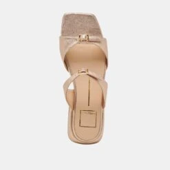 LAVERN SANDALS GOLD METALLIC LEATHER(Lavern Sandals Gold Metallic Leather) -Dolce Vita Shop DOLCEVITA FLATS LAVERN GOLDMETALLICLEATHER 06