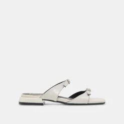 LAVERN SANDALS OFF WHITE CRINKLE PATENT(Lavern Sandals Off White Crinkle Patent)