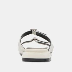 LAVERN SANDALS OFF WHITE CRINKLE PATENT(Lavern Sandals Off White Crinkle Patent) -Dolce Vita Shop DOLCEVITA FLATS LAVERN OFFWHITECRINKLEPATENT 05