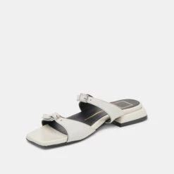 LAVERN SANDALS OFF WHITE CRINKLE PATENT(Lavern Sandals Off White Crinkle Patent) -Dolce Vita Shop DOLCEVITA FLATS LAVERN OFFWHITECRINKLEPATENT 08