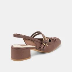 LORIS HEELS MAHOGANY SATIN(Loris Heels Mahogany Satin) -Dolce Vita Shop DOLCEVITA FLATS LORIS MAHOGANYSATIN 03