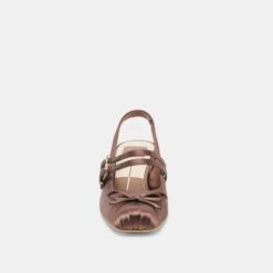 LORIS HEELS MAHOGANY SATIN(Loris Heels Mahogany Satin) -Dolce Vita Shop DOLCEVITA FLATS LORIS MAHOGANYSATIN 04