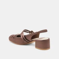 LORIS HEELS MAHOGANY SATIN(Loris Heels Mahogany Satin) -Dolce Vita Shop DOLCEVITA FLATS LORIS MAHOGANYSATIN 08