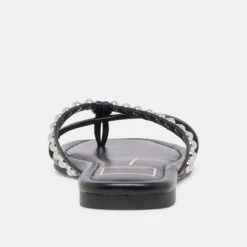 LUCCA PEARL SANDALS BLACK PEARLS(Lucca Pearl Sandals Black Pearls) -Dolce Vita Shop DOLCEVITA FLATS LUCCAPEARL BLACKPEARLS 05