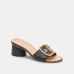 Dolce Vita LUCEY HEELS BLACK RAFFIA(Lucey Heels Black Raffia) -Dolce Vita Shop DOLCEVITA FLATS LUCEY BLACKRAFFIA 01